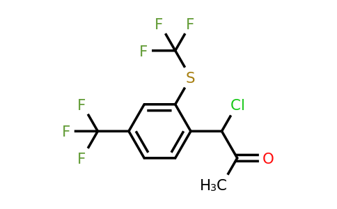 1806659-85-7 | 1-Chloro-1-(4-(trifluoromethyl)-2-(trifluoromethylthio)phenyl)propan-2-one