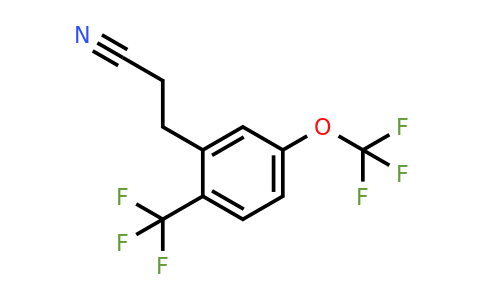 1806659-88-0 | 3-(5-(Trifluoromethoxy)-2-(trifluoromethyl)phenyl)propanenitrile
