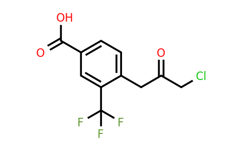 1806660-27-4 | 4-(3-Chloro-2-oxopropyl)-3-(trifluoromethyl)benzoic acid