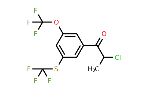 1806660-44-5 | 2-Chloro-1-(3-(trifluoromethoxy)-5-(trifluoromethylthio)phenyl)propan-1-one