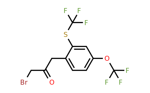 1806660-48-9 | 1-Bromo-3-(4-(trifluoromethoxy)-2-(trifluoromethylthio)phenyl)propan-2-one