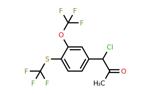 1806660-53-6 | 1-Chloro-1-(3-(trifluoromethoxy)-4-(trifluoromethylthio)phenyl)propan-2-one