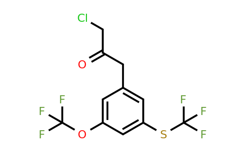 1806660-58-1 | 1-Chloro-3-(3-(trifluoromethoxy)-5-(trifluoromethylthio)phenyl)propan-2-one