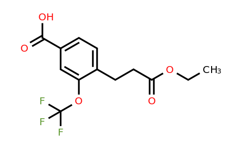 1806660-67-2 | 4-(3-Ethoxy-3-oxopropyl)-3-(trifluoromethoxy)benzoic acid
