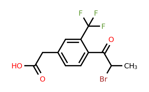 1806660-70-7 | 4-(2-Bromopropanoyl)-3-(trifluoromethyl)phenylacetic acid