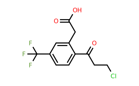 1806660-81-0 | 2-(3-Chloropropanoyl)-5-(trifluoromethyl)phenylacetic acid