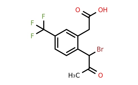 1806660-89-8 | 2-(1-Bromo-2-oxopropyl)-5-(trifluoromethyl)phenylacetic acid