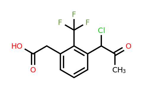 1806660-99-0 | 3-(1-Chloro-2-oxopropyl)-2-(trifluoromethyl)phenylacetic acid