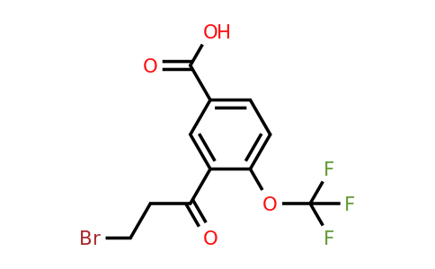 1806661-06-2 | 3-(3-Bromopropanoyl)-4-(trifluoromethoxy)benzoic acid