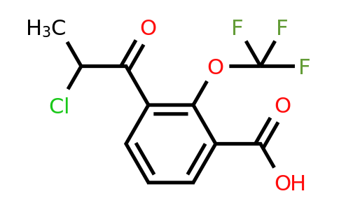 1806661-09-5 | 3-(2-Chloropropanoyl)-2-(trifluoromethoxy)benzoic acid