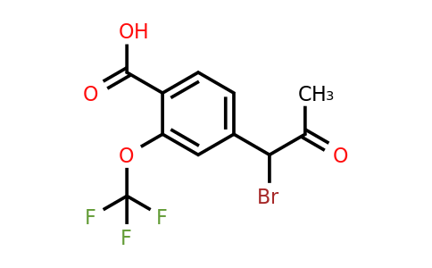 1806661-14-2 | 4-(1-Bromo-2-oxopropyl)-2-(trifluoromethoxy)benzoic acid