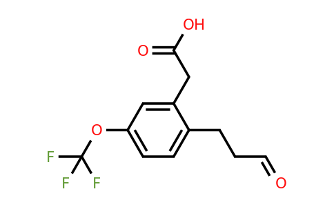 1806661-49-3 | 2-(3-Oxopropyl)-5-(trifluoromethoxy)phenylacetic acid