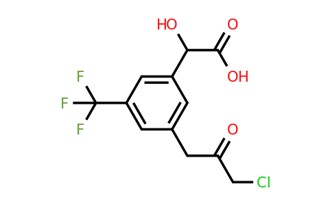 1806661-55-1 | 3-(3-Chloro-2-oxopropyl)-5-(trifluoromethyl)mandelic acid