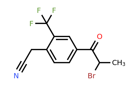 1806661-82-4 | 4-(2-Bromopropanoyl)-2-(trifluoromethyl)phenylacetonitrile