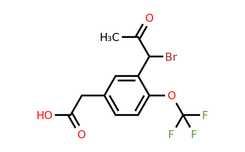 1806661-84-6 | 3-(1-Bromo-2-oxopropyl)-4-(trifluoromethoxy)phenylacetic acid