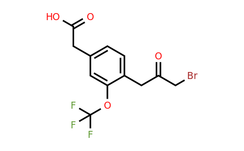 1806661-88-0 | 4-(3-Bromo-2-oxopropyl)-3-(trifluoromethoxy)phenylacetic acid