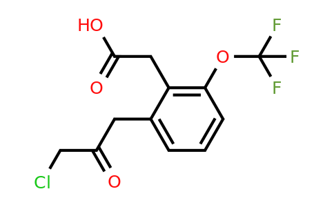 1806661-93-7 | 2-(3-Chloro-2-oxopropyl)-6-(trifluoromethoxy)phenylacetic acid