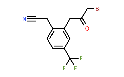 1806662-08-7 | 2-(3-Bromo-2-oxopropyl)-4-(trifluoromethyl)phenylacetonitrile