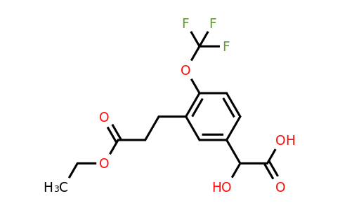 1806662-10-1 | 3-(3-Ethoxy-3-oxopropyl)-4-(trifluoromethoxy)mandelic acid