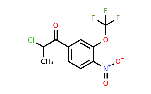 1806662-17-8 | 2-Chloro-1-(4-nitro-3-(trifluoromethoxy)phenyl)propan-1-one