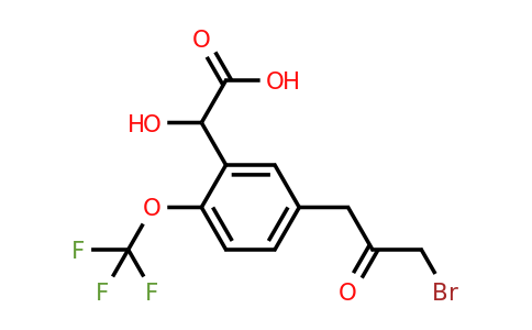 1806662-42-9 | 5-(3-Bromo-2-oxopropyl)-2-(trifluoromethoxy)mandelic acid
