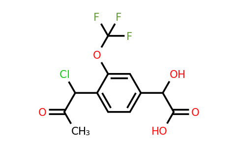 1806662-45-2 | 4-(1-Chloro-2-oxopropyl)-3-(trifluoromethoxy)mandelic acid