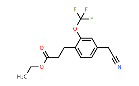 1806662-66-7 | Ethyl 3-(4-(cyanomethyl)-2-(trifluoromethoxy)phenyl)propanoate
