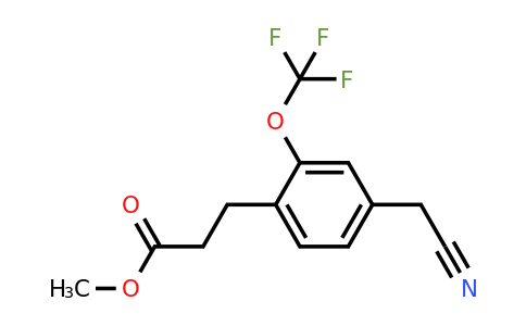 1806662-73-6 | Methyl 3-(4-(cyanomethyl)-2-(trifluoromethoxy)phenyl)propanoate