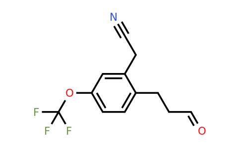 1806662-78-1 | 2-(3-Oxopropyl)-5-(trifluoromethoxy)phenylacetonitrile