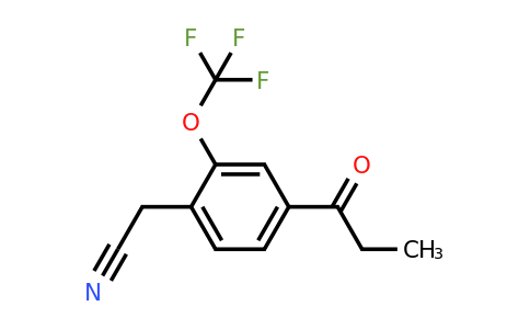 1806662-85-0 | 4-Propionyl-2-(trifluoromethoxy)phenylacetonitrile