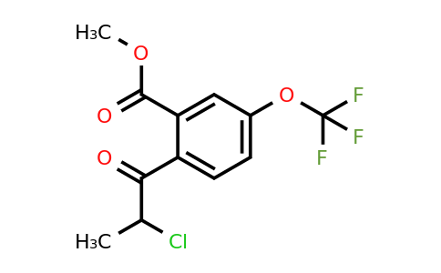 1806663-12-6 | Methyl 2-(2-chloropropanoyl)-5-(trifluoromethoxy)benzoate
