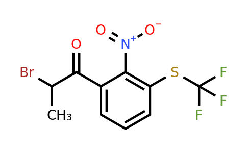 1806663-15-9 | 2-Bromo-1-(2-nitro-3-(trifluoromethylthio)phenyl)propan-1-one