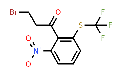 1806663-22-8 | 3-Bromo-1-(2-nitro-6-(trifluoromethylthio)phenyl)propan-1-one