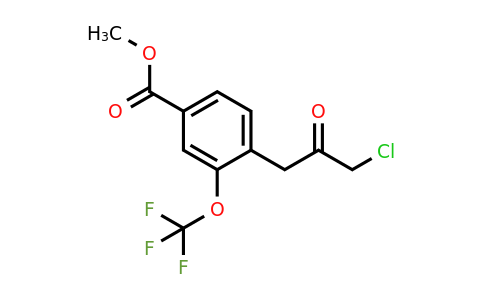 1806663-43-3 | Methyl 4-(3-chloro-2-oxopropyl)-3-(trifluoromethoxy)benzoate