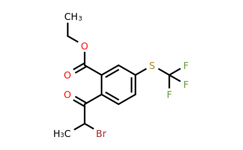 1806663-68-2 | Ethyl 2-(2-bromopropanoyl)-5-(trifluoromethylthio)benzoate