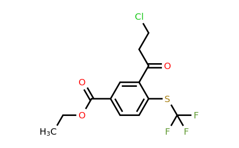 1806663-81-9 | Ethyl 3-(3-chloropropanoyl)-4-(trifluoromethylthio)benzoate
