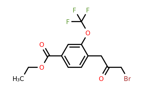 1806663-89-7 | Ethyl 4-(3-bromo-2-oxopropyl)-3-(trifluoromethoxy)benzoate