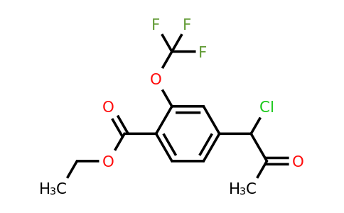1806663-93-3 | Ethyl 4-(1-chloro-2-oxopropyl)-2-(trifluoromethoxy)benzoate