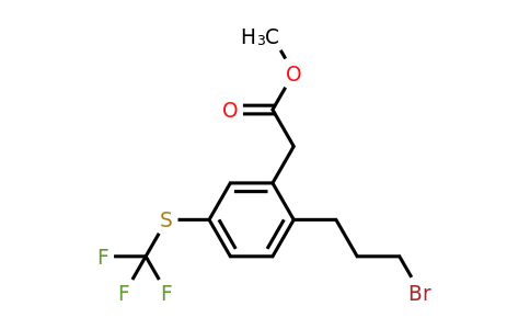 1806664-02-7 | Methyl 2-(3-bromopropyl)-5-(trifluoromethylthio)phenylacetate
