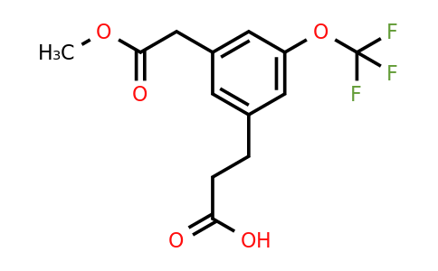 1806664-03-8 | Methyl 3-(2-carboxyethyl)-5-(trifluoromethoxy)phenylacetate