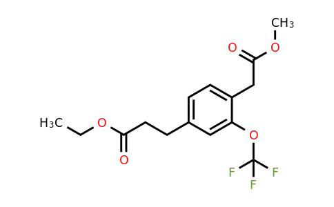 1806664-07-2 | Methyl 4-(3-ethoxy-3-oxopropyl)-2-(trifluoromethoxy)phenylacetate
