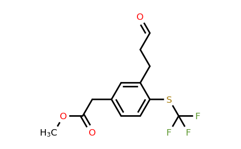 1806664-15-2 | Methyl 3-(3-oxopropyl)-4-(trifluoromethylthio)phenylacetate