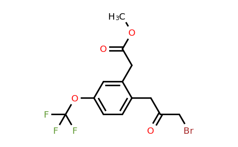 1806664-22-1 | Methyl 2-(3-bromo-2-oxopropyl)-5-(trifluoromethoxy)phenylacetate