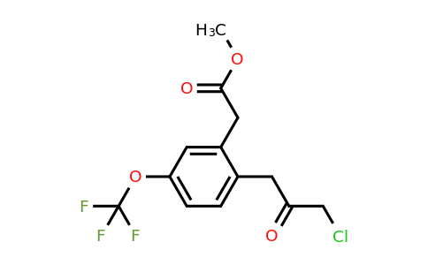 1806664-26-5 | Methyl 2-(3-chloro-2-oxopropyl)-5-(trifluoromethoxy)phenylacetate