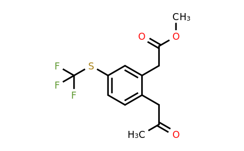 1806664-29-8 | Methyl 2-(2-oxopropyl)-5-(trifluoromethylthio)phenylacetate