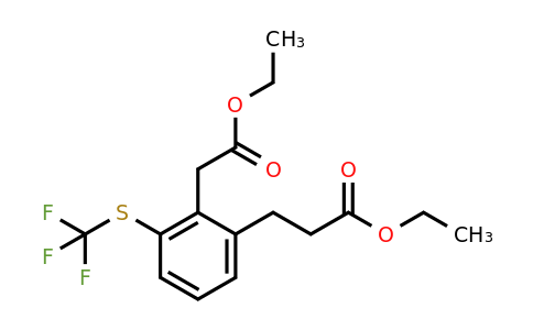 1806664-41-4 | Ethyl 2-(3-ethoxy-3-oxopropyl)-6-(trifluoromethylthio)phenylacetate