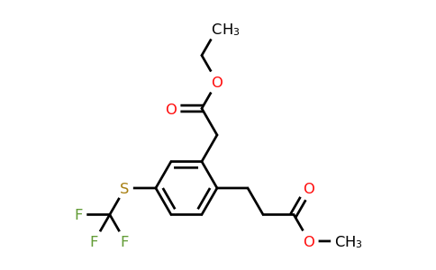 1806664-46-9 | Ethyl 2-(3-methoxy-3-oxopropyl)-5-(trifluoromethylthio)phenylacetate