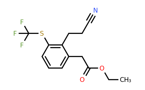1806664-52-7 | Ethyl 2-(2-cyanoethyl)-3-(trifluoromethylthio)phenylacetate