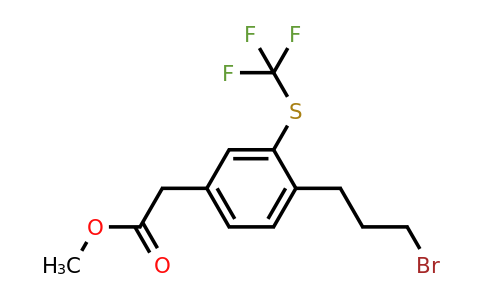 1806665-45-1 | Methyl 4-(3-bromopropyl)-3-(trifluoromethylthio)phenylacetate
