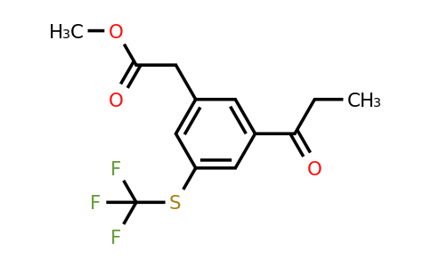 1806665-47-3 | Methyl 3-propionyl-5-(trifluoromethylthio)phenylacetate